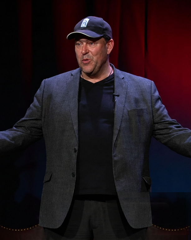 Dan Vega speaking on stage
